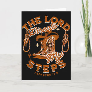 Cowboy Bijbel Schriftuur Vers Westers Land Jezus Kaart