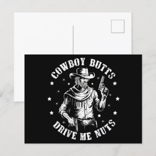 Cowboy Billen Drijven Me Tot Waanzin Cowboys Homos Briefkaart