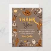 Cowboy Birthday Bedankt voor je kaart | Westerne d (Voorkant / Achterkant)