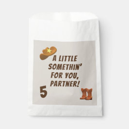 Cowboy Birthday Bedankzakje