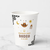 Cowboy Birthday Boy Papieren Bekers (Voorkant)