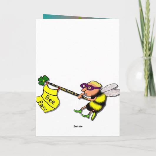 Cowboy Birthday Kaart (Achterkant)