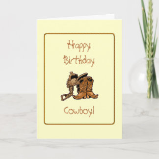 Cowboy Birthday-kaart Kaart