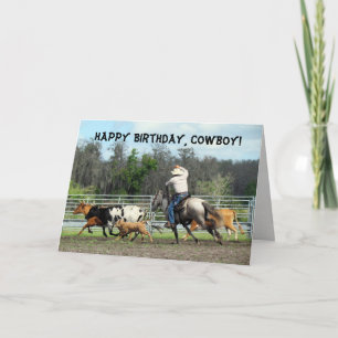Cowboy Birthday-kaart Kaart