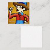 Cowboy Birthday Notitiekaartje (Voorkant / Achterkant)