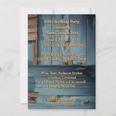 Cowboy Birthday Party Boots Hat Horseshoe Kaart (Achterkant)