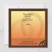 Cowboy Birthday Party Custom Invitation Kaart (Achterkant)