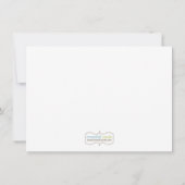 Cowboy Birthday Party Dank je kaart (Achterkant)