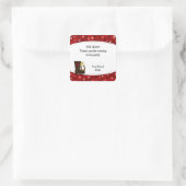 Cowboy Birthday Party Favor Sticker Red Paisley (Tas)
