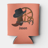 Cowboy Birthday Party - Gepersonaliseerd Blikjeskoeler (Voorkant)