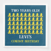 Cowboy Birthday Party Servet (Voorkant)