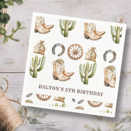 Cowboy Birthday Party Servet