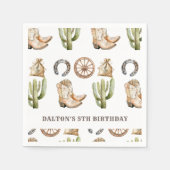 Cowboy Birthday Party Servet (Voorkant)