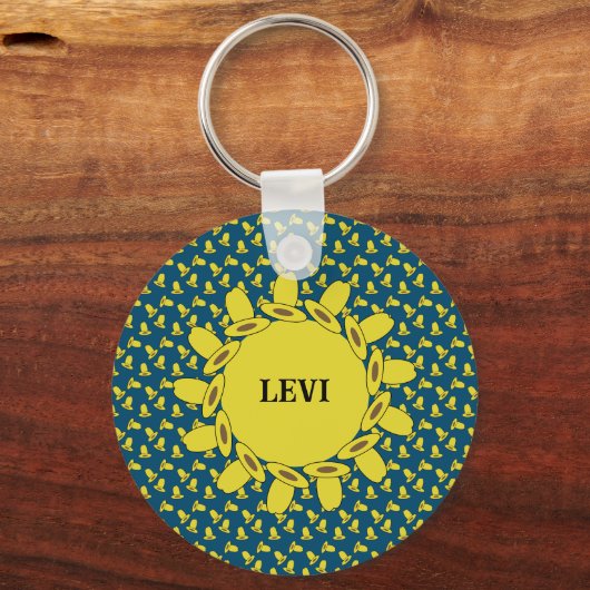 Cowboy Birthday Party Sleutelhanger (Voorkant)