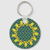 Cowboy Birthday Party Sleutelhanger (Achterkant)