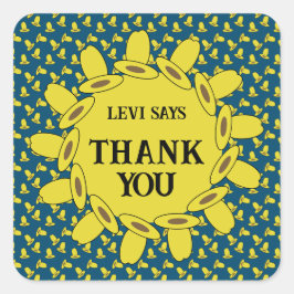 Cowboy Birthday Party Vierkante Sticker