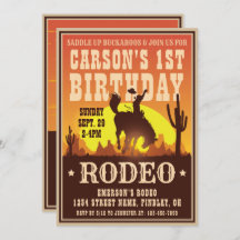 Cowboy Birthday Rodeo Poster Party, elke leeftijd