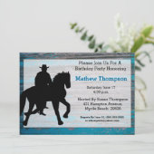 Cowboy Birthday-uitnodigingen Kaart (Staand voorkant)