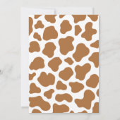 Cowboy Blauw Eerste Rodeo Eerste Verjaardag Kaart (Achterkant)