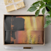 Cowboy Blessing Horse Cattle Sunset Silhouette Tissuepapier (Geschenk)