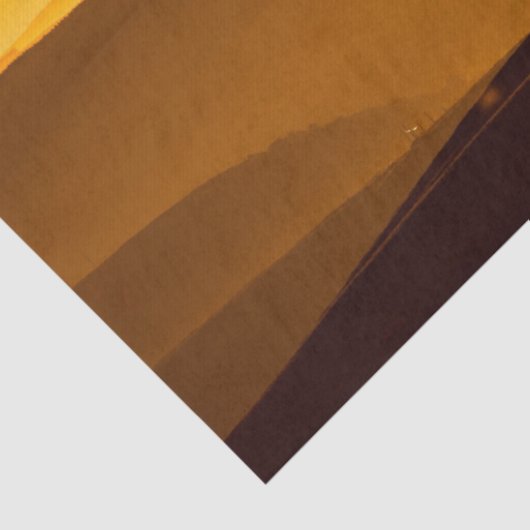 Cowboy Blessing Horse Silhouette Tissuepapier (Detail)