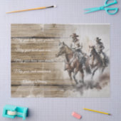 Cowboy Blessing Horses Tissuepapier (Craft)