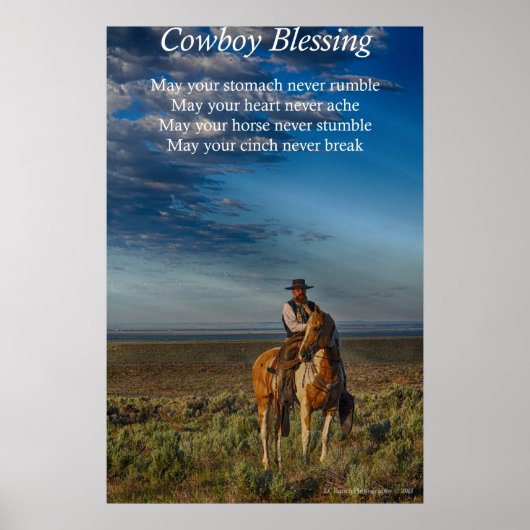 Cowboy Blessing Poster (Voorkant)