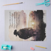 Cowboy Blessing Sunset Silhouette Tissuepapier (Craft)