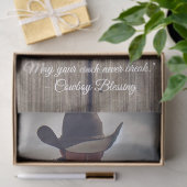 Cowboy Blessing Western Man Horse Tissuepapier (Geschenk)
