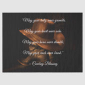 Cowboy Blessing Western Pet en Boots Tissuepapier (Voorkant)