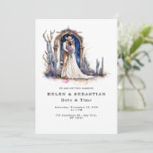 Cowboy Bloem Westerse Trouw Rustieke Trouw  Kaart (Staand voorkant)