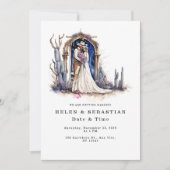 Cowboy Bloemen Western Bruiloft Rustieke Bruiloft Kaart (Voorkant)