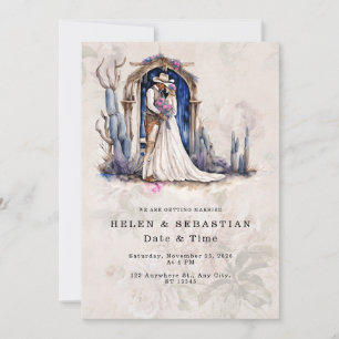 Cowboy Bloemstuk Westerse Trouwfeest Rustieke Trou Kaart