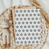 Cowboy Blue Western Rode Luier Raffle Ticket Kaart