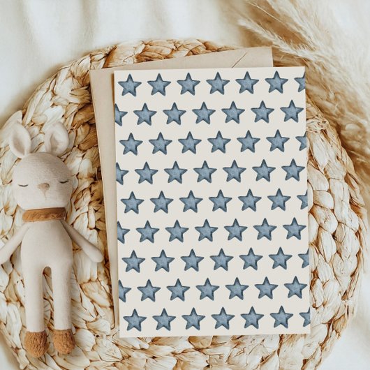 Cowboy Blue Western Rode Luier Raffle Ticket Kaart