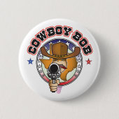 COWBOY BOB RONDE BUTTON 5,7 CM (Voorkant)