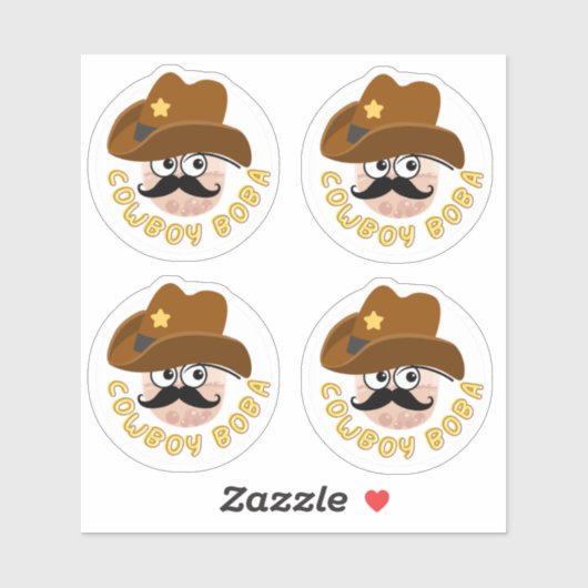 Cowboy Boba - Verpakking van 4 Sticker (Vel)
