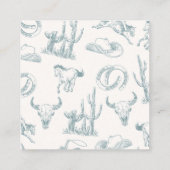 Cowboy Boeken voor Baby Insert Enclosure Kaart (Achterkant)