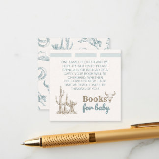 Cowboy Boeken voor Baby Insert Enclosure Kaart