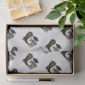 Cowboy Boot Afstudeerder Pet en Diploma Afstuderen Tissuepapier (Geschenk)