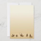 Cowboy Boot and Pet Birthday Uitnodiging (Achterkant)