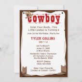 Cowboy Boot and Pet Birthday Uitnodiging (Voorkant)