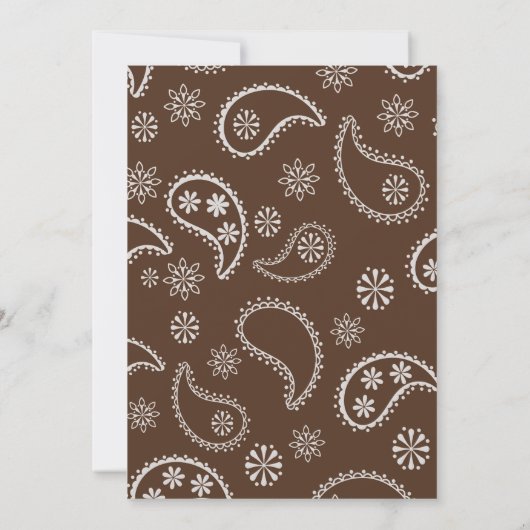 Cowboy Boot and Pet Birthday Uitnodiging (Achterkant)