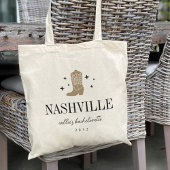 Cowboy Boot Bachelorette Party Tote Bag