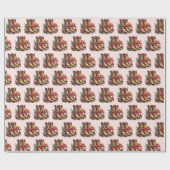 Cowboy boot Christmas Wrapping Paper Cadeaupapier (Vlak)