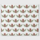 Cowboy boot Christmas Wrapping Paper Cadeaupapier (Vlak)
