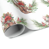 Cowboy boot Christmas Wrapping Paper Cadeaupapier (Rol Hoek)