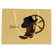Cowboy Boot Design LGB Groot Cadeauzakje (Achterkant)