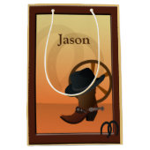 Cowboy Boot Design MGB Medium Cadeauzakje (Voorkant)