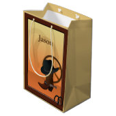 Cowboy Boot Design MGB Medium Cadeauzakje (Achterkant Gekanteld)